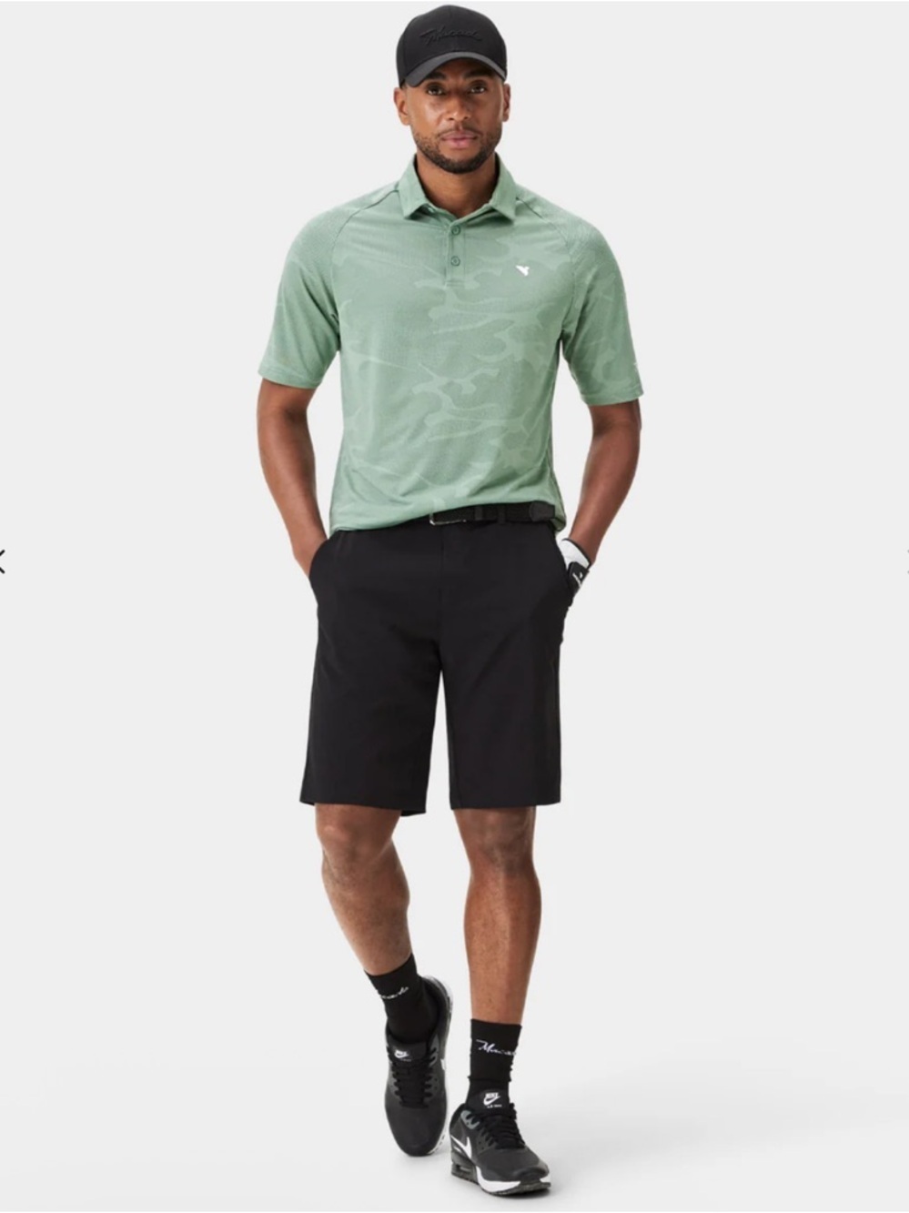 Macade Golf Concepts Black Four-Way Stretch Shorts Size 30” waist
